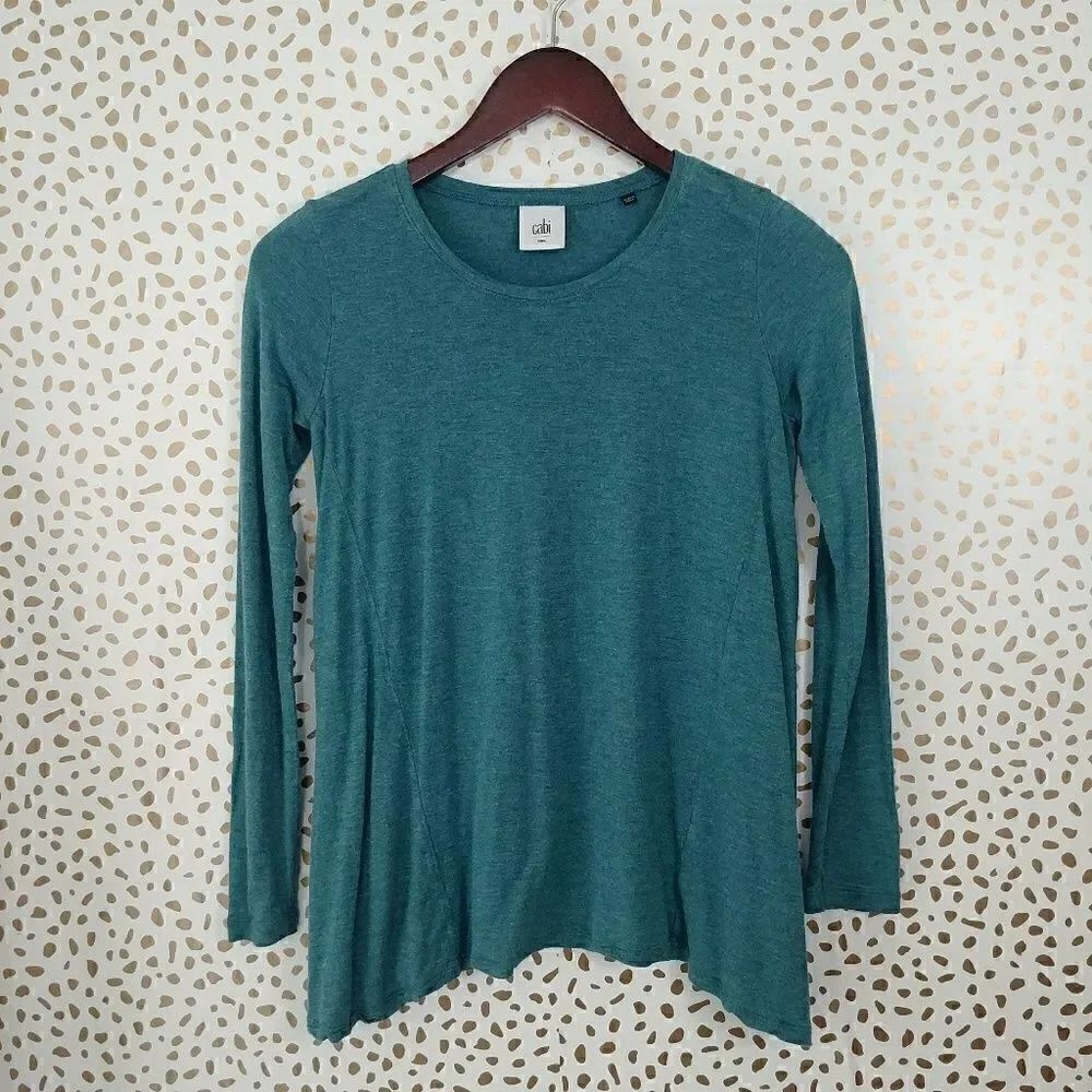 Cabi Swing Tee Top #3056 Turquoise Size XXS